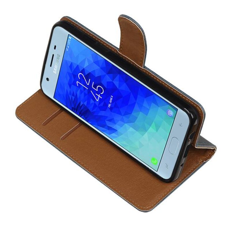 Pull Up Bookstyle per Samsung Galaxy J4 2018 Blue