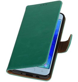 Pull Up Bookstyle for Samsung Galaxy J4 2018 Green