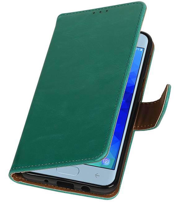 Pull Up Bookstyle for Samsung Galaxy J4 2018 Green