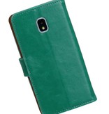 Pull Up Bookstyle pour Samsung Galaxy J4 2018 Vert