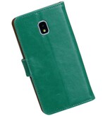 Pull Up Bookstyle pour Samsung Galaxy J4 2018 Vert