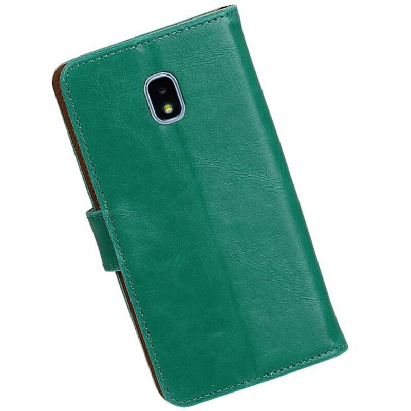 Pull Up Bookstyle pour Samsung Galaxy J4 2018 Vert