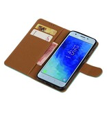 Pull Up Bookstyle für Samsung Galaxy J4 2018 Grün