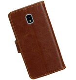 Pull Up Bookstyle pour Samsung Galaxy J4 2018 Brown