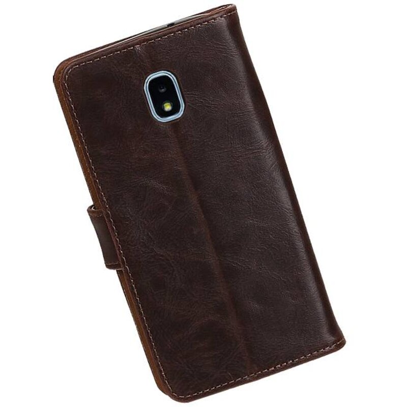 Pull Up Bookstyle pour Samsung Galaxy J4 2018 Mocca