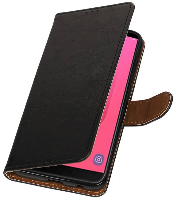 Pull Up Bookstyle for Samsung Galaxy J8 Black