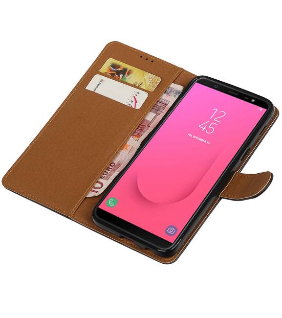 Pull Up Bookstyle pour Samsung Galaxy J8 Noir