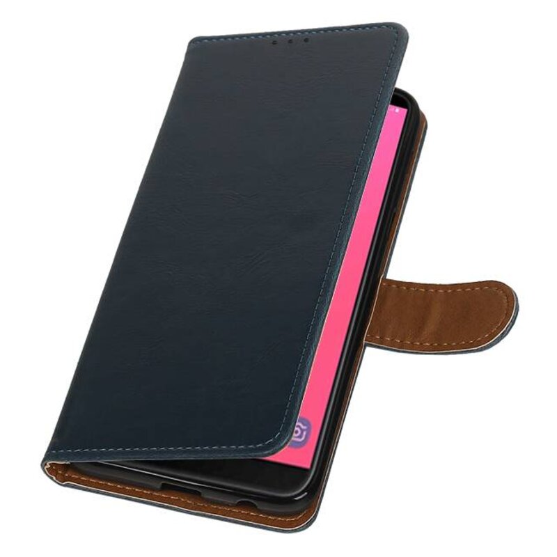 Pull Up Bookstyle for Samsung Galaxy J8 Blue