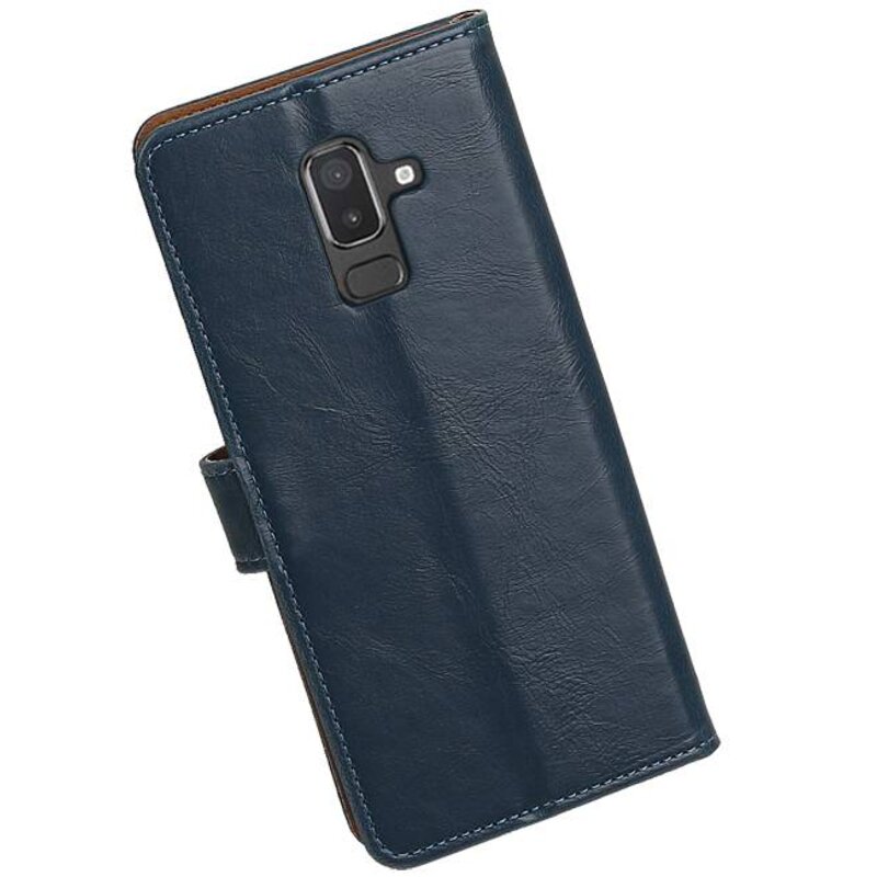 Pull Up Bookstyle für Samsung Galaxy J8 Blue