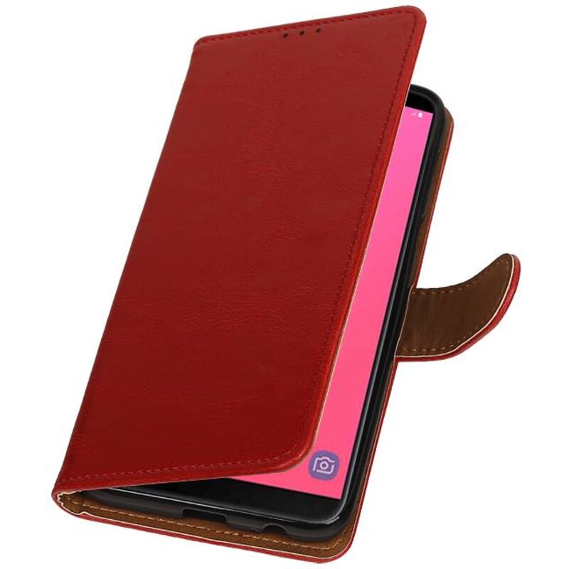 Pull Up Bookstyle for Samsung Galaxy J8 Red