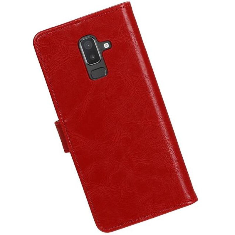Pull Up Bookstyle for Samsung Galaxy J8 Red