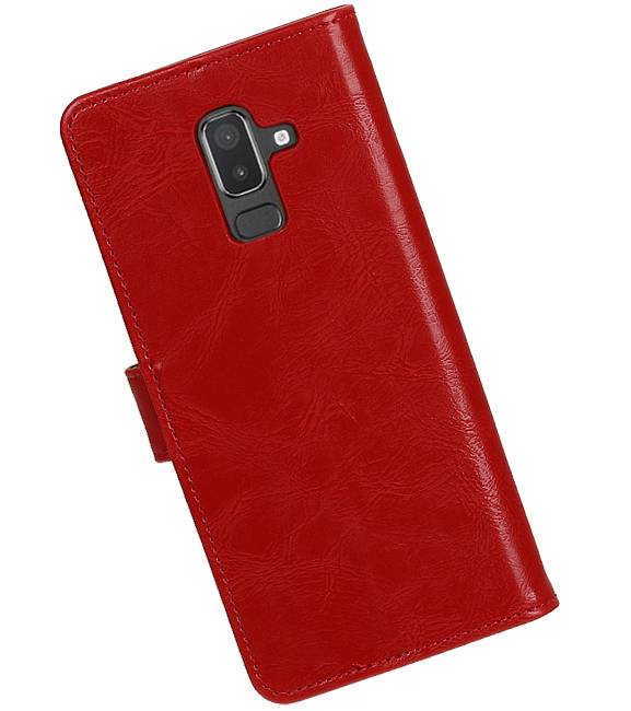 Pull Up Bookstyle pour Samsung Galaxy J8 Rouge