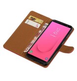 Pull Up Bookstyle per Samsung Galaxy J8 Red