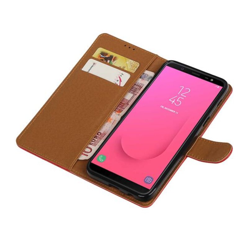 Pull Up Bookstyle para Samsung Galaxy J8 Red