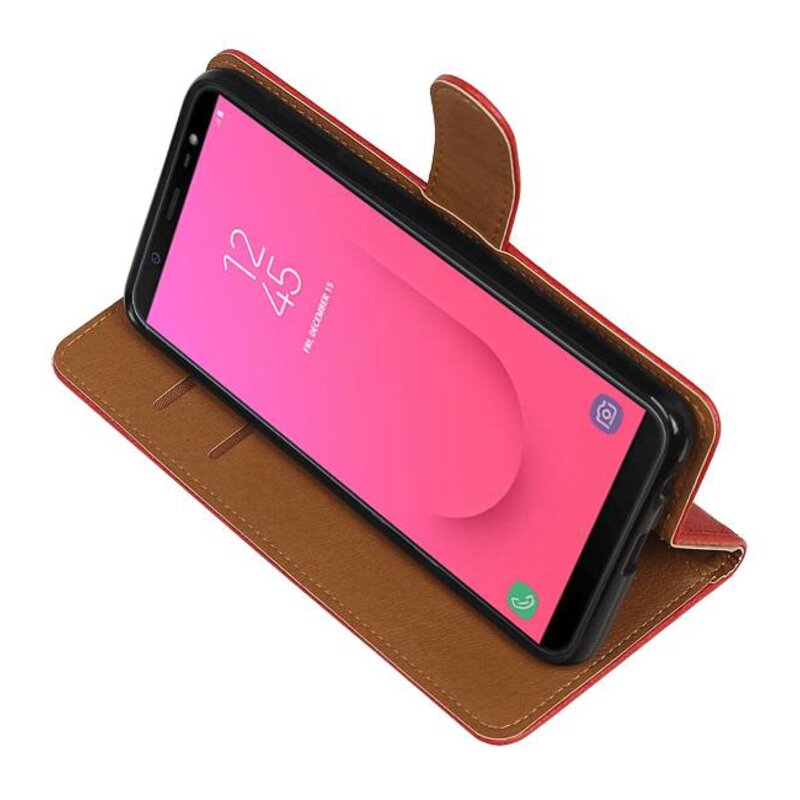 Pull Up Bookstyle para Samsung Galaxy J8 Red