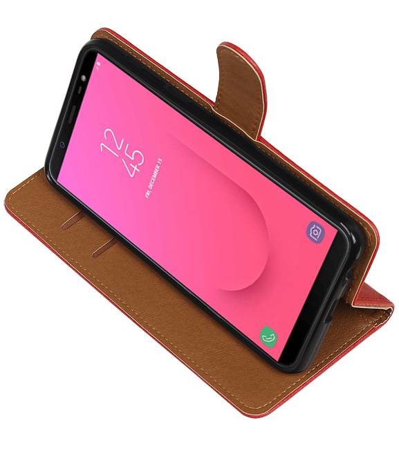 Pull Up Bookstyle para Samsung Galaxy J8 Red