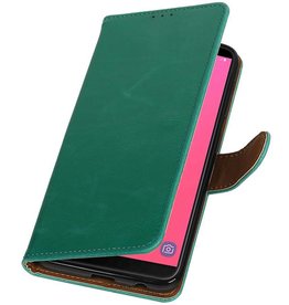 Pull Up Bookstyle für Samsung Galaxy J8 Green