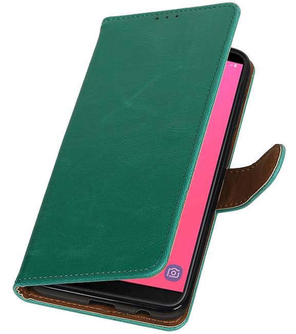 Pull Up Bookstyle for Samsung Galaxy J8 Green