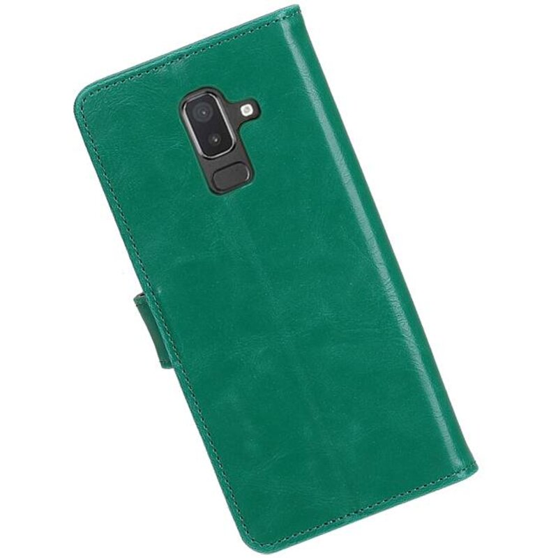 Pull Up Bookstyle voor Samsung Galaxy J8 Groen