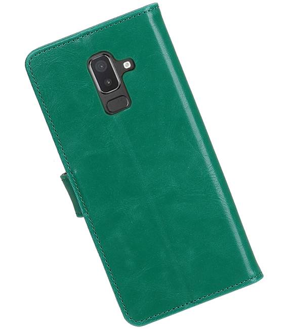 Pull Up Bookstyle for Samsung Galaxy J8 Green