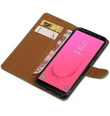 Pull Up Bookstyle for Samsung Galaxy J8 Green