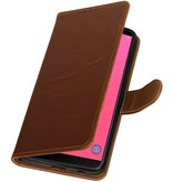 Pull Up Bookstyle for Samsung Galaxy J8 Brown