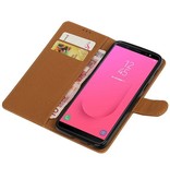 Pull Up Bookstyle per Samsung Galaxy J8 Brown