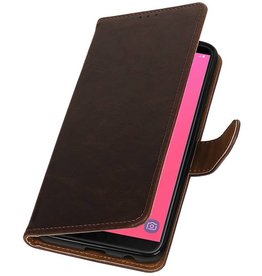 Pull Up Bookstyle pour Samsung Galaxy J8 Mocca