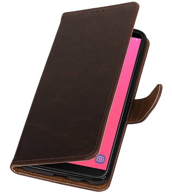 Pull Up Bookstyle for Samsung Galaxy J8 Mocca