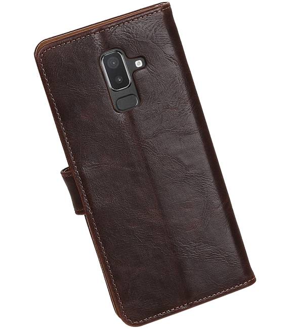 Pull Up Bookstyle for Samsung Galaxy J8 Mocca
