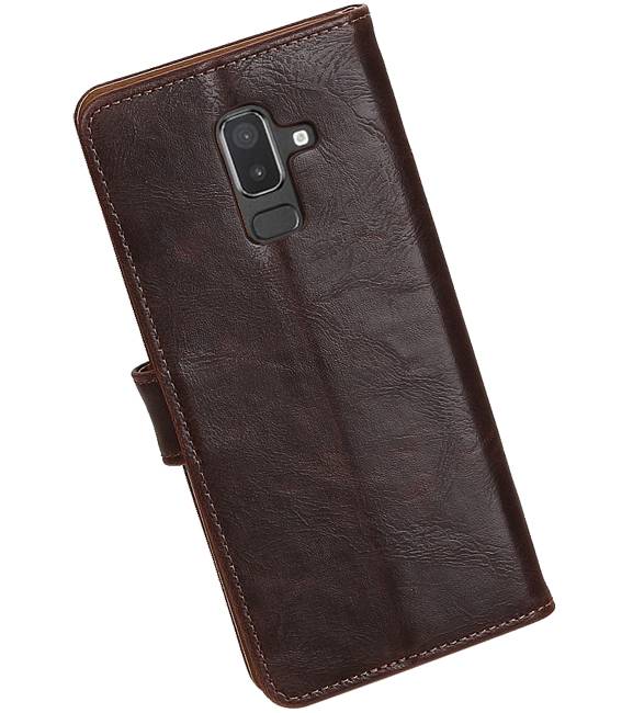 Pull Up Bookstyle pour Samsung Galaxy J8 Mocca