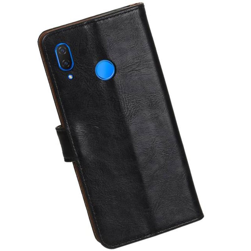 Pull Up Bookstyle voor Huawei P Smart Plus Zwart