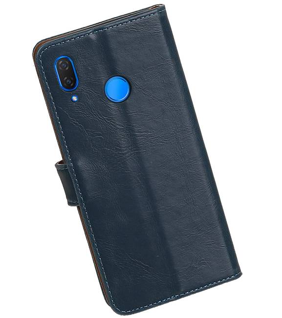 Pull Up Bookstyle voor Huawei P Smart Plus Blauw