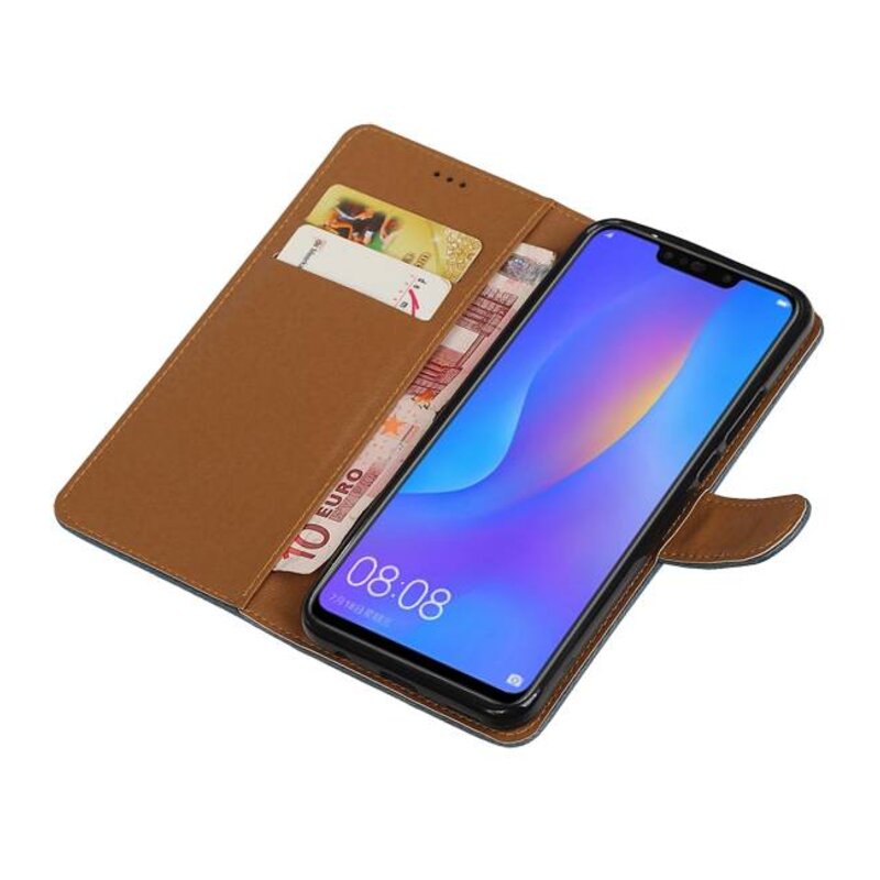 Pull Up Bookstyle pour Huawei P Smart Plus Bleu