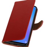 Pull Up Bookstyle voor Huawei P Smart Plus Rood