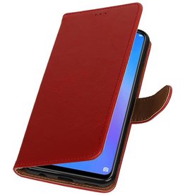 Pull-Up-Bookstyle für Huawei P Smart Plus Rot