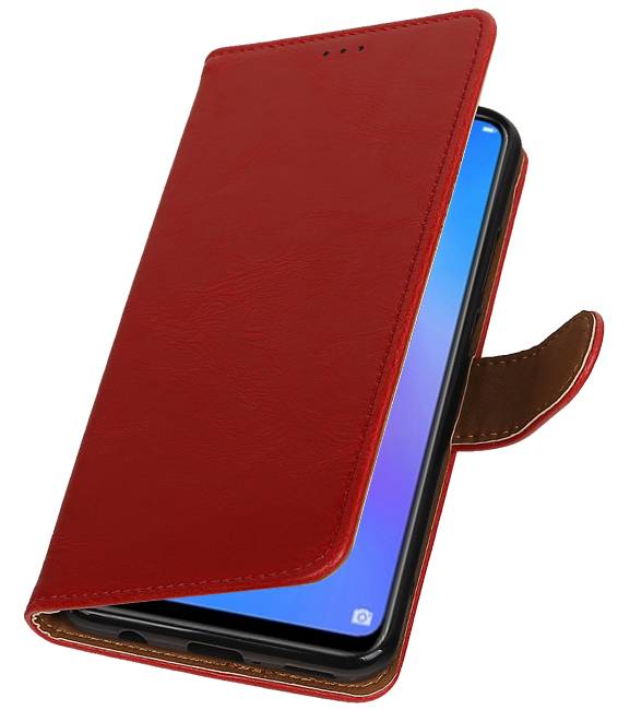 Pull-Up-Bookstyle für Huawei P Smart Plus Rot