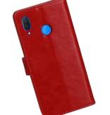 Pull Up Bookstyle for Huawei P Smart Plus Red