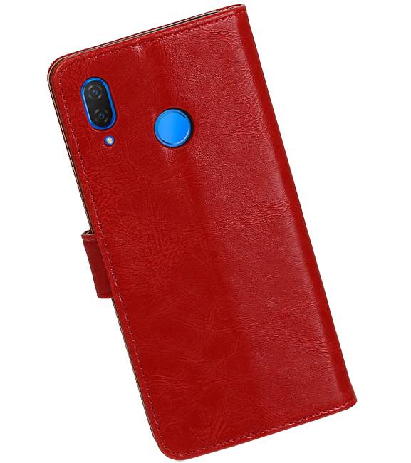 Pull Up Bookstyle pour Huawei P Smart Plus Rouge