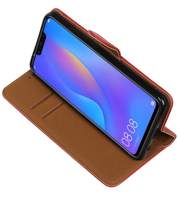 Pull Up Bookstyle for Huawei P Smart Plus Red