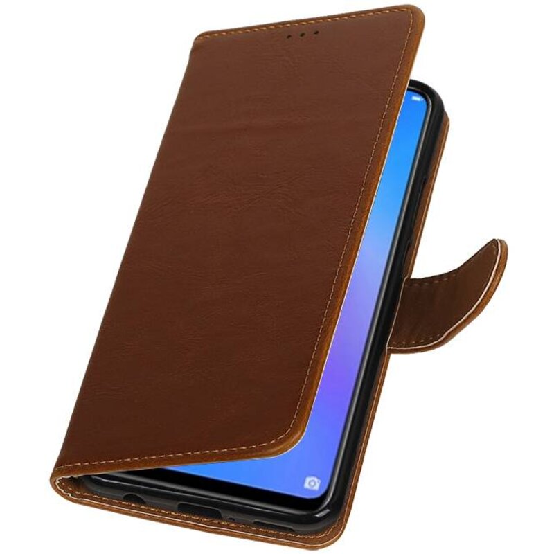 Pull Up Bookstyle for Huawei P Smart Plus Brown