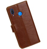 Træk op bogstaver til Huawei P Smart Plus Brown