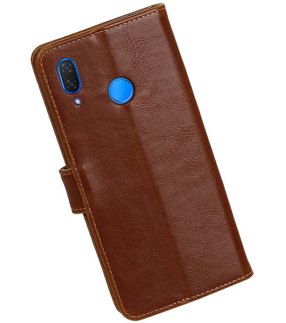 Pull Up Bookstyle for Huawei P Smart Plus Brown