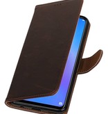 Pull Up Bookstyle voor Huawei P Smart Plus Mocca