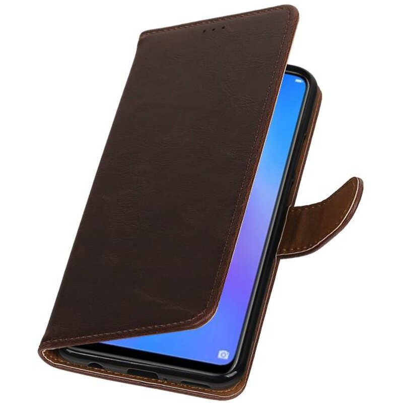 Pull Up Bookstyle para Huawei P Smart Plus Mocca