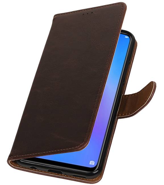 Pull Up Bookstyle voor Huawei P Smart Plus Mocca