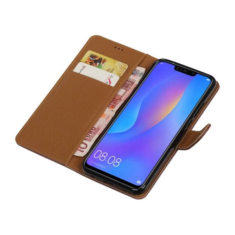 Pull Up Bookstyle for Huawei P Smart Plus Mocca