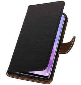 Pull Up Bookstyle voor Huawei Nova 3 Zwart