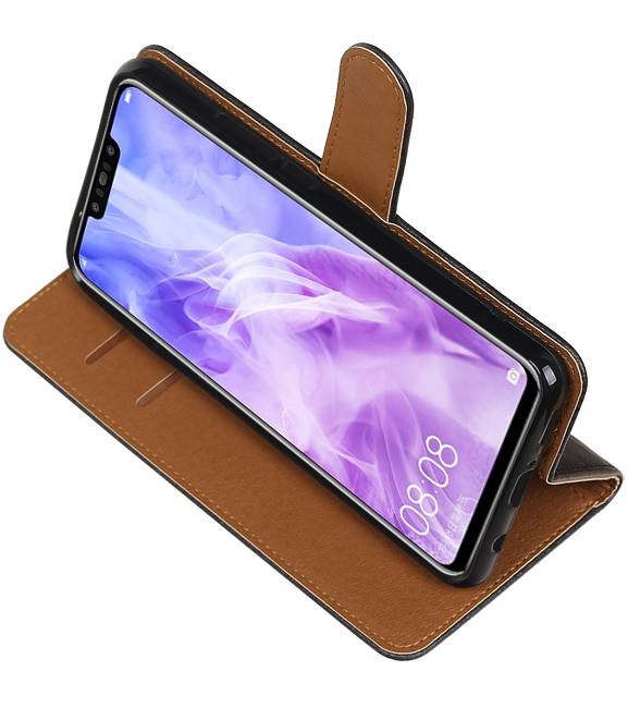 Pull Up Bookstyle für Huawei Nova 3 Black