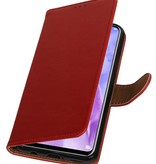 Træk op Bookstyle til Huawei Nova 3 Red